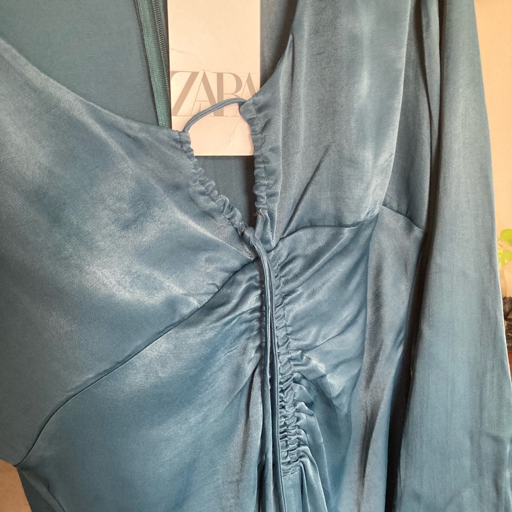 ZARA Satin Dress - Picture 4 of 6